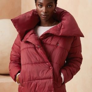 Banana Republic Funnel-Neck Puffer Coat